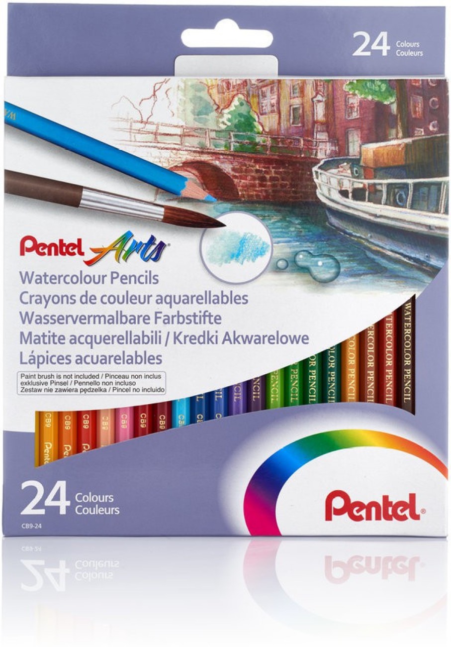 Pentel Arts Watercolor Pencil Set - Assorted Colors, 36-Pack