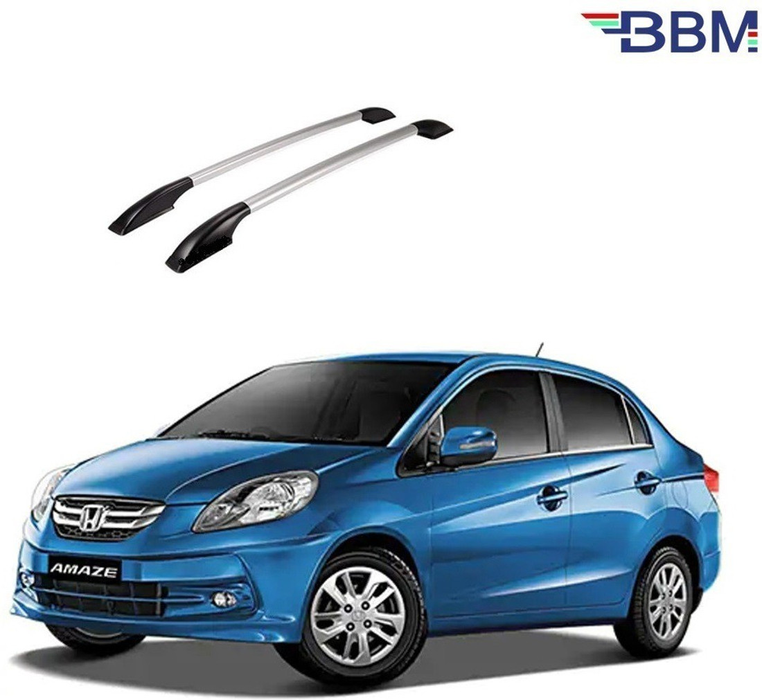 BBM Honda Amaze type 1 Car Sporty Look Roof Rails Silver Black
