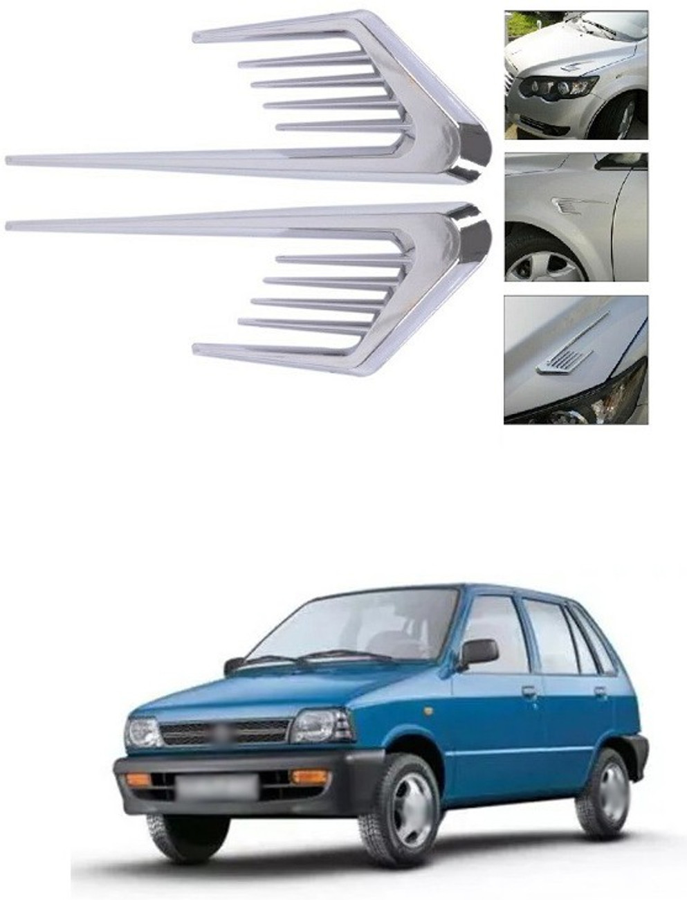 PRTEK Air Flow Car Fender Side Duct Sporty Racing Fender Look Vent