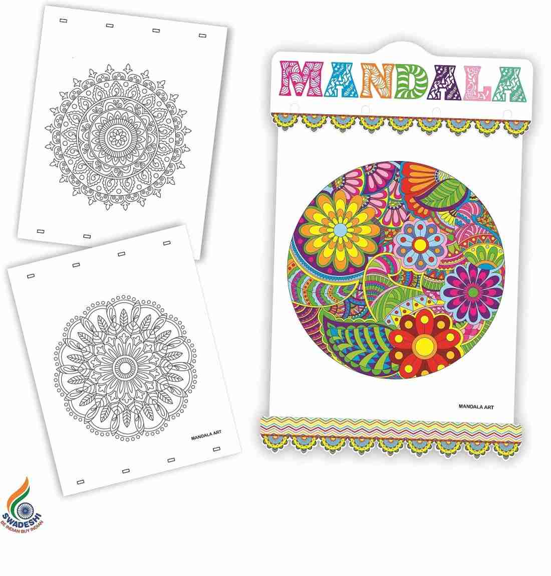 Neon Fashion Mandala Art Kit for Adults - Mandala Colouring Art Craft Kit  Kids at Rs 750/piece, Drawing Kit in Delhi