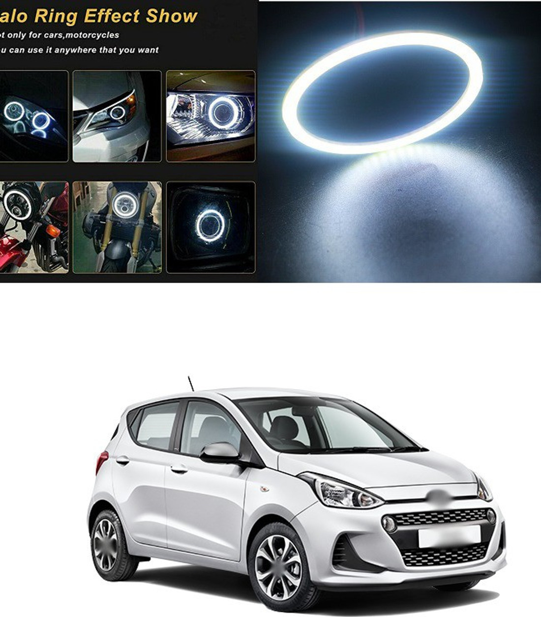 XZRTZ Rings 70MM Car Angel Eyes Led Halo Rings for Headlights Lamp