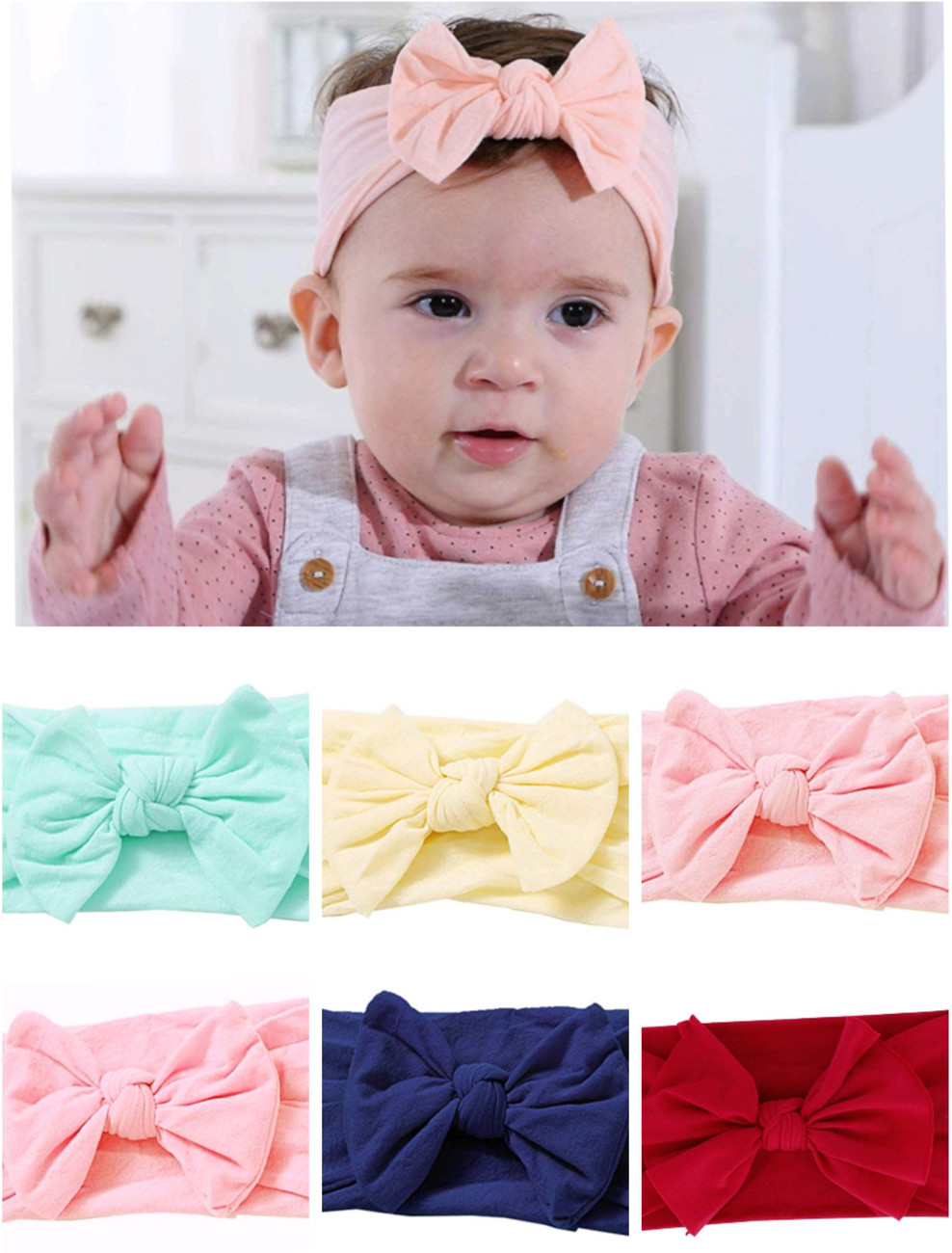 beautyitem elastic hair accessory for girls set 6 PCS Head Band