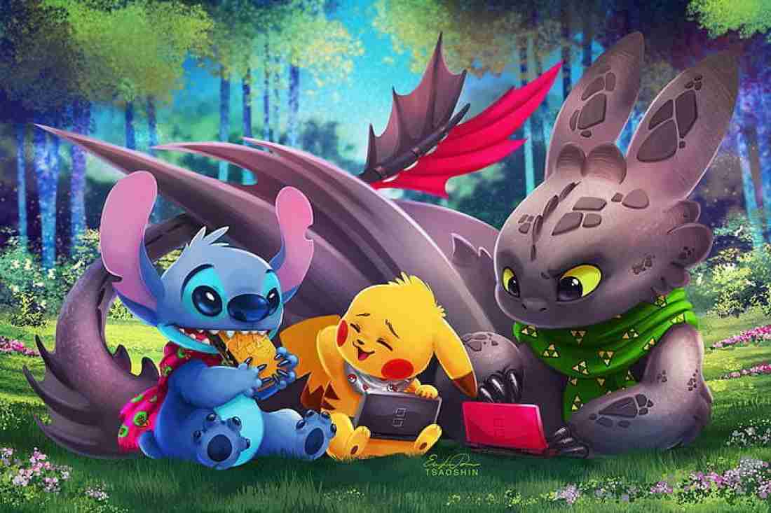 Movie Crossover How To Train Your Dragon Lilo And Stitch Matte