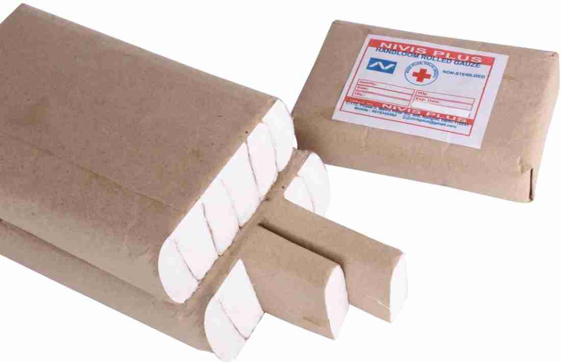 Buy Mowell Cotton Rolled Bandage 10cm x 4mtr mesh bandage for dressing, first Aid Box, crepe bandage, cotton bandage, dressing bandage