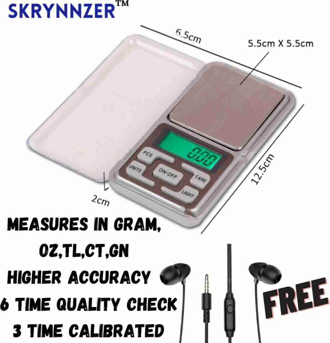 Digital Pocket Scale Electronic Weighing Scales w/ 8 Units  g/tl/dwt/gn/ozt/oz/ct/mg Mini LCD Pocket Scale w/ Calibration