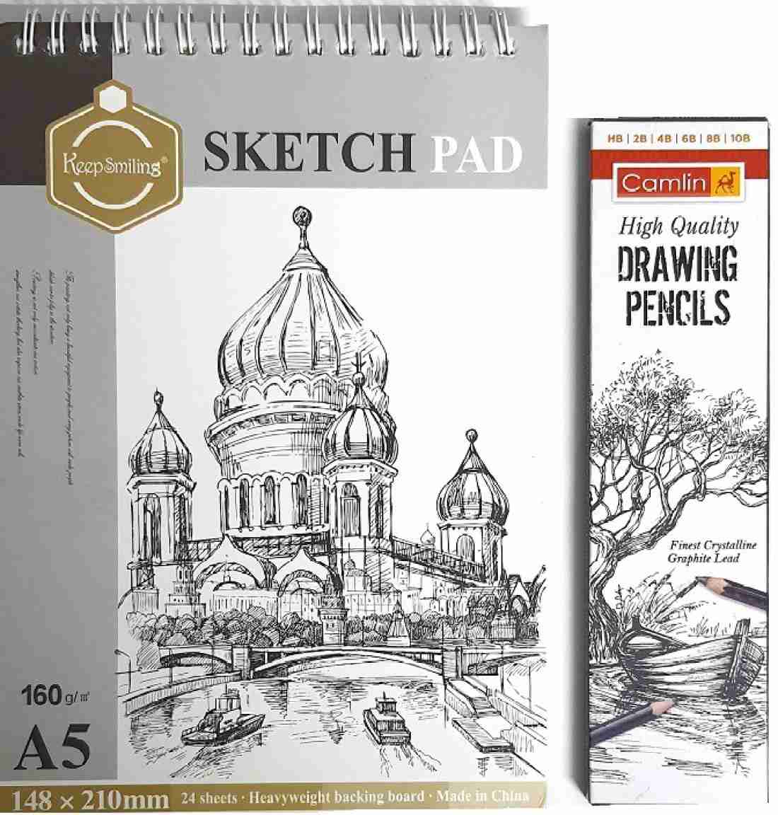 ImpactSketch Drawing Set Sketch Pads and Pencil Set A5 A4 and 12