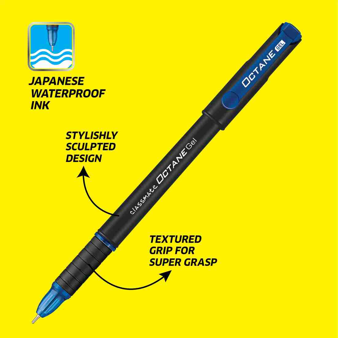 Classmate Gel Black Pens Pack of 10 Pens Gel Pen - Buy Classmate Gel Black  Pens Pack of 10 Pens Gel Pen - Gel Pen Online at Best Prices in India Only  at