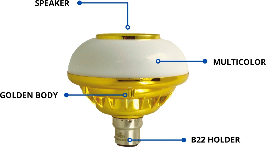 samtech Smart LED Music Light Bulb Speaker Bluetooth Remote Controller B22 RGB  Lights Bulbs Smart Bulb Price in India - Buy samtech Smart LED Music Light  Bulb Speaker Bluetooth Remote Controller B22