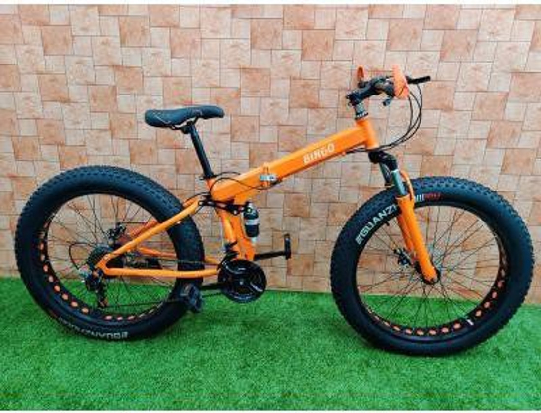 SAIMA Fat Foldable Sports MTB Cycle with 21 Derailleus 26 T
