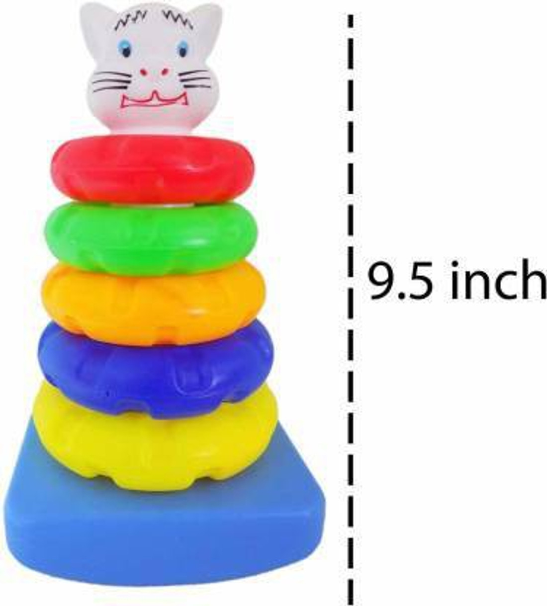 Red Ballons Junior Cat Stacking Multicolour 5 Rings toy for
