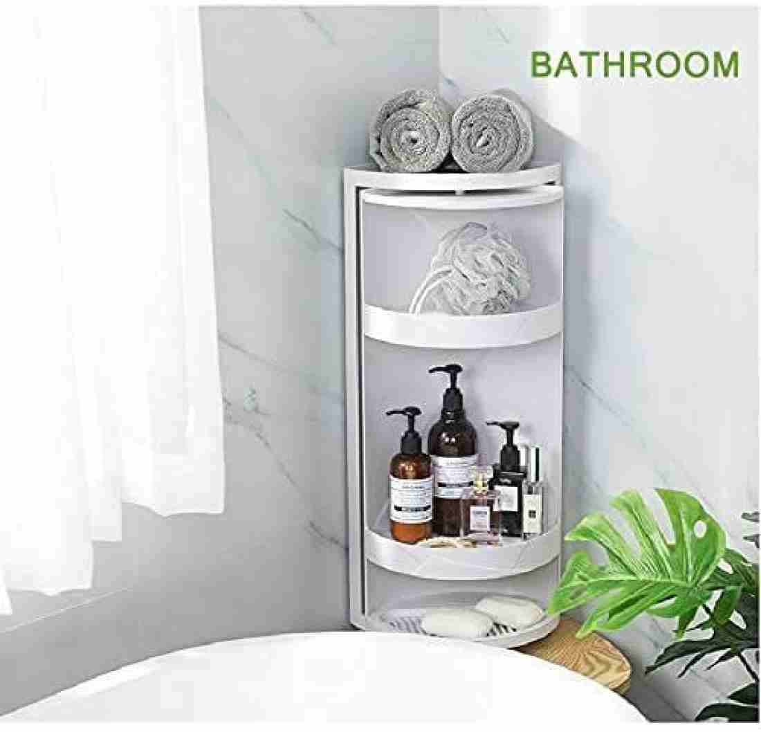 Shelzi Bathroom Rotating Triangle Storage Rack 360 Degree Rotating