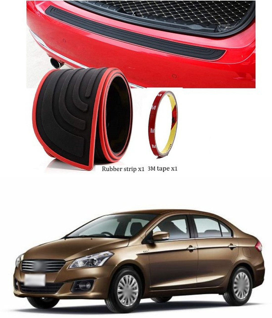 Ciaz rear top bumper guard