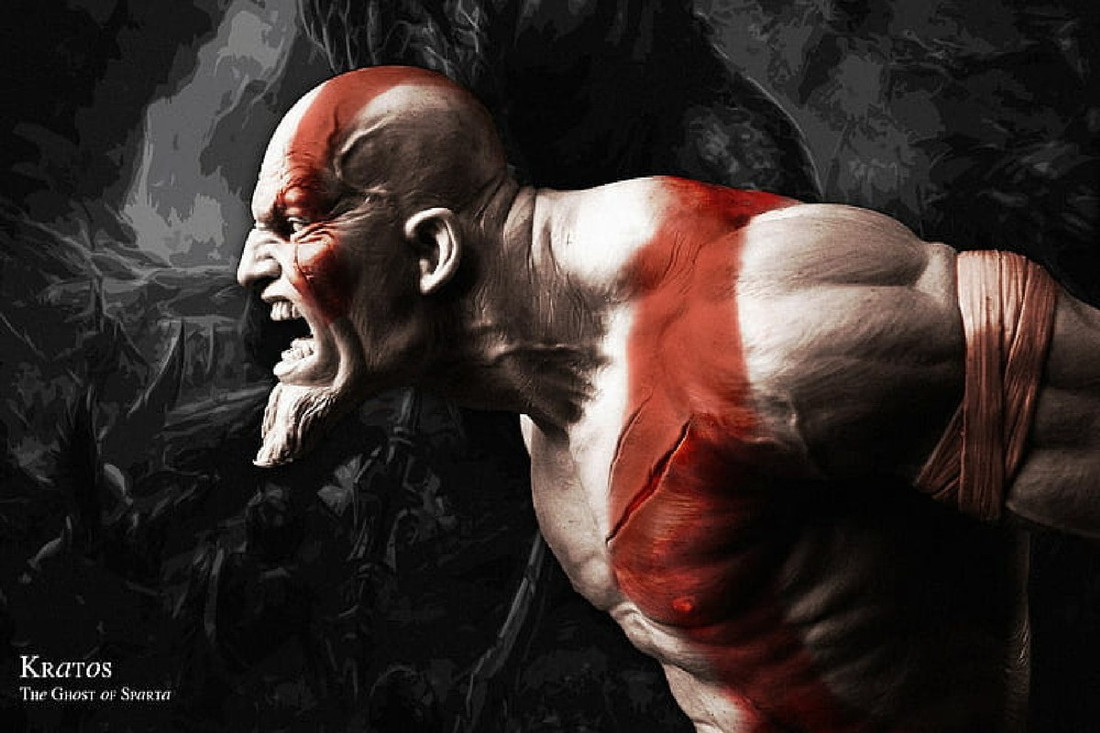 Kratos deals hd wallpaper