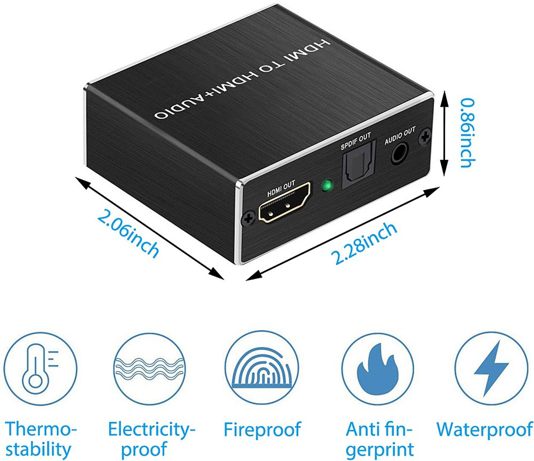Mini hdmi audio splitter store