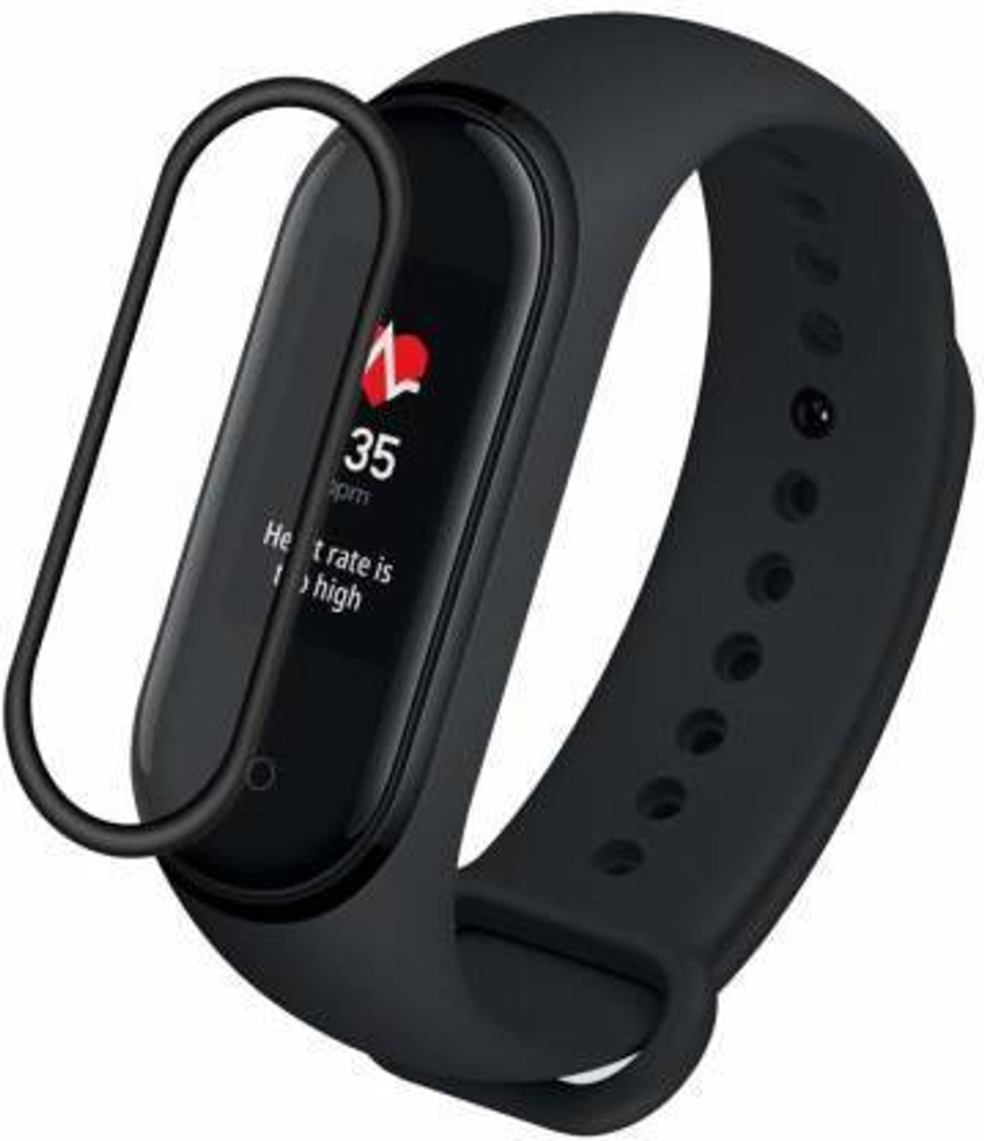 RUNEECH Edge To Edge Tempered Glass for REDMI BAND 4 MI BAND 5