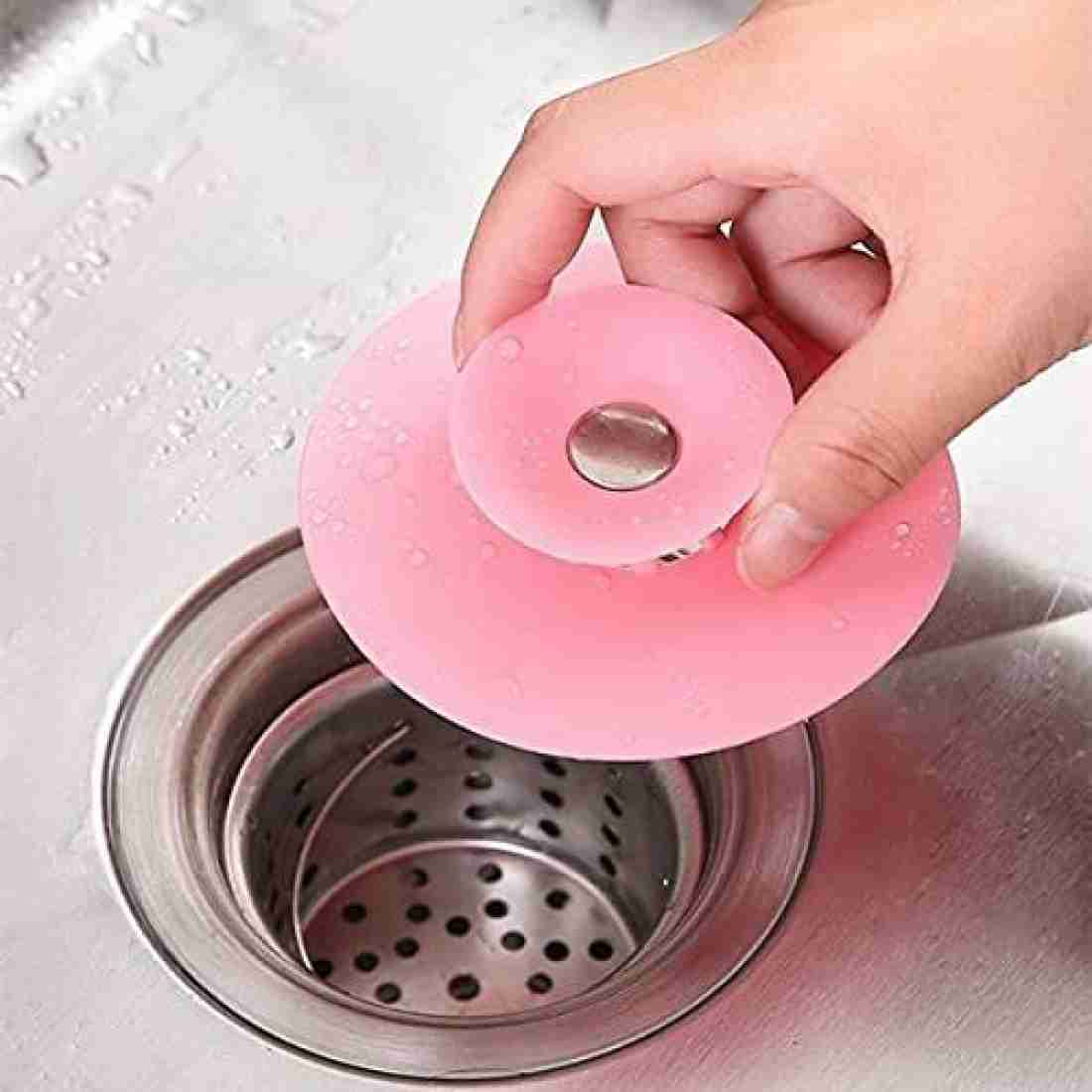 KitchExpo Shower Drain Stopper - Silicone Bathtub Sink Stopper