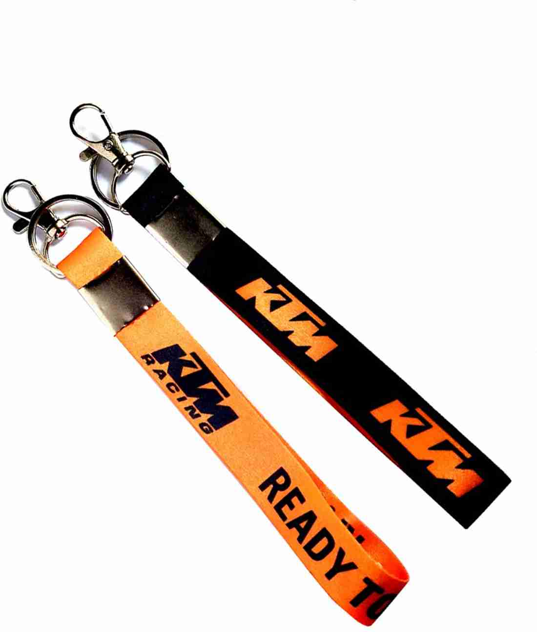 ShopTop Double Sided Fabric Bike Logo Design Tag Holder Keychain