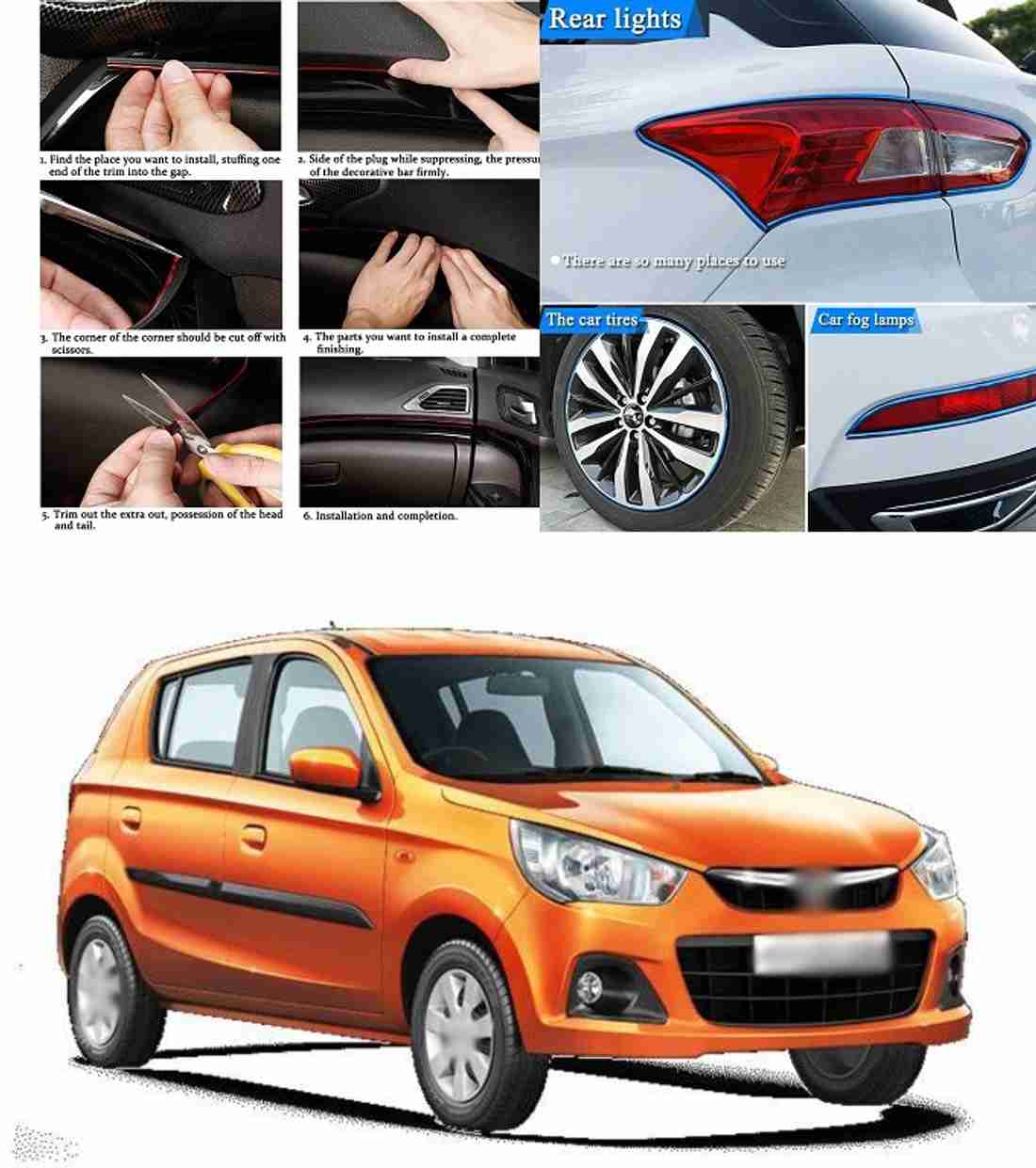 XZRTZ Car Interior Moulding Trim Electroplating Color Film Car