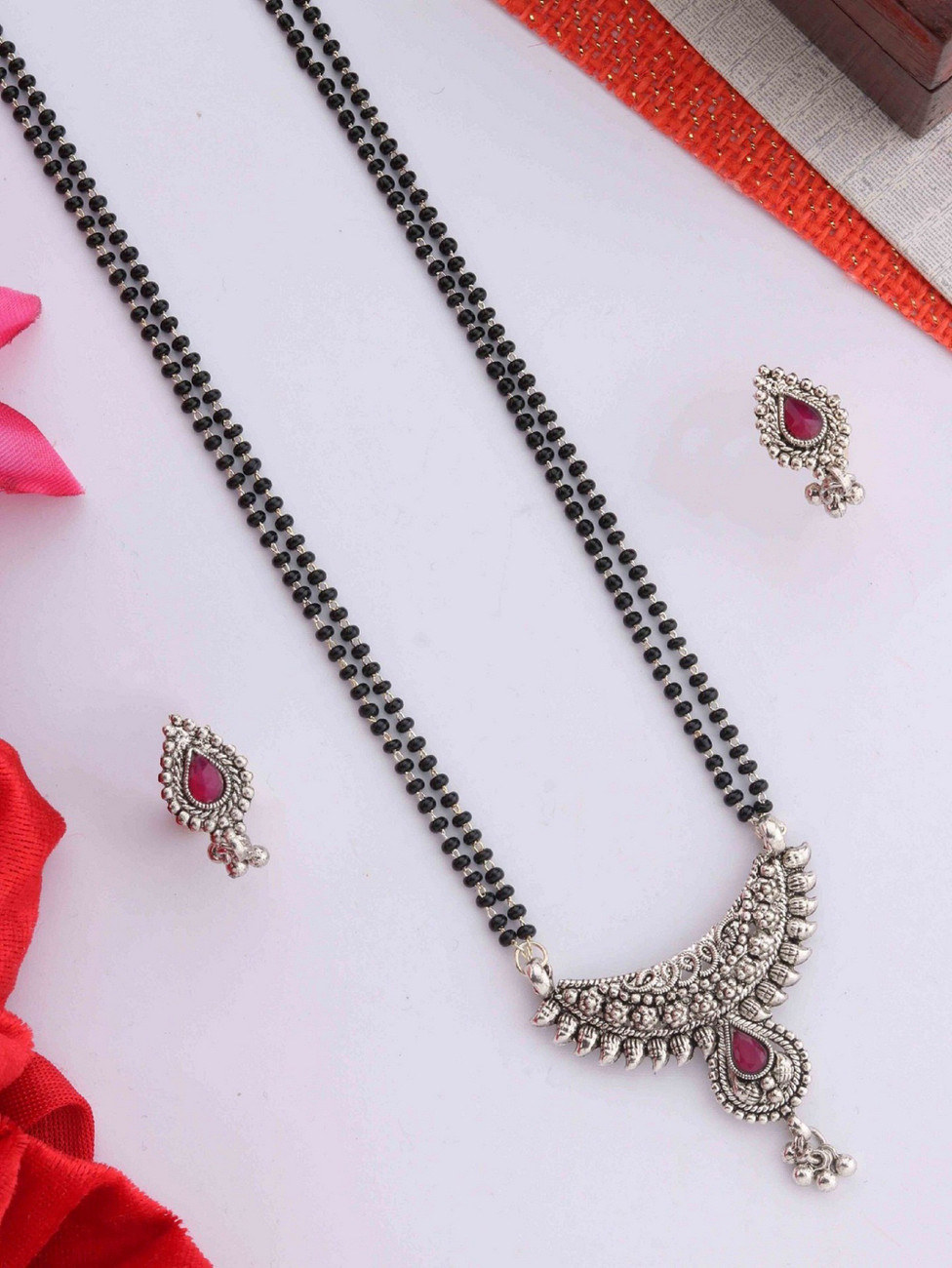Chandi ka cheap mangalsutra design