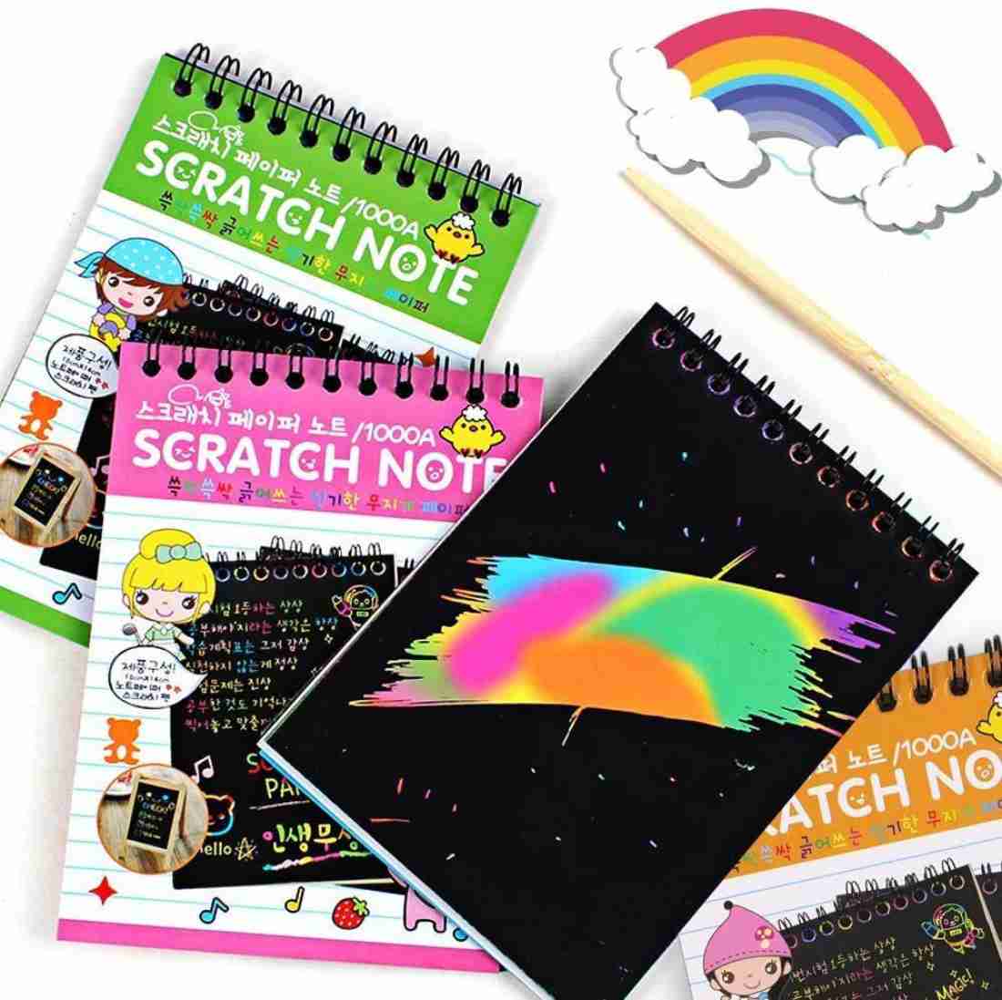 ARVANA Sketch Scratch Paper Note Drawing Book for kids painting