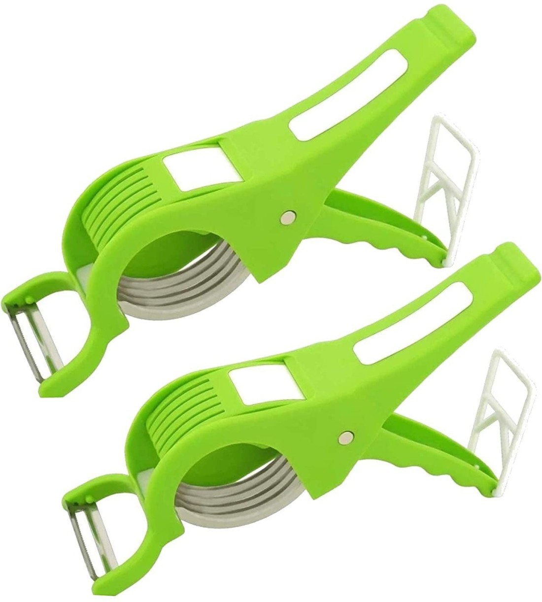 ABlue Clipper 2 in 1 Vegetable Cutter & Peeler, for Chilly, Lady