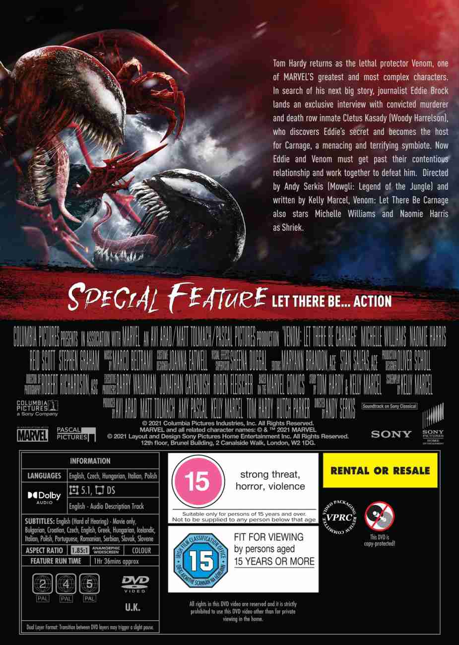 Venom 1+2 Collection [Import]: : Hardy, Harris, Williams