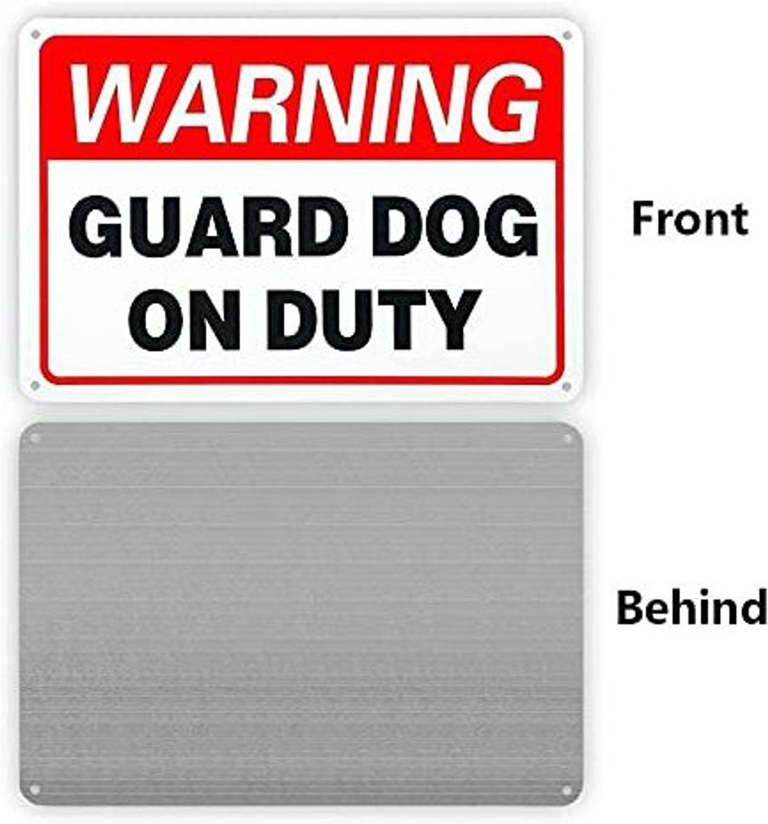 Warning Guard Dogs On Duty Vinyl Sticker - Stickers Factory