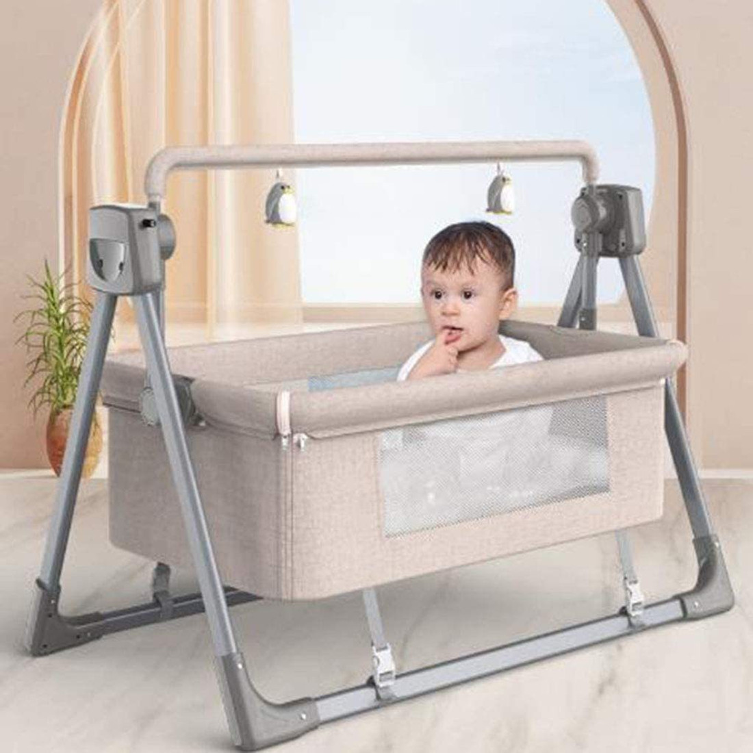 Newborn baby swing bed online