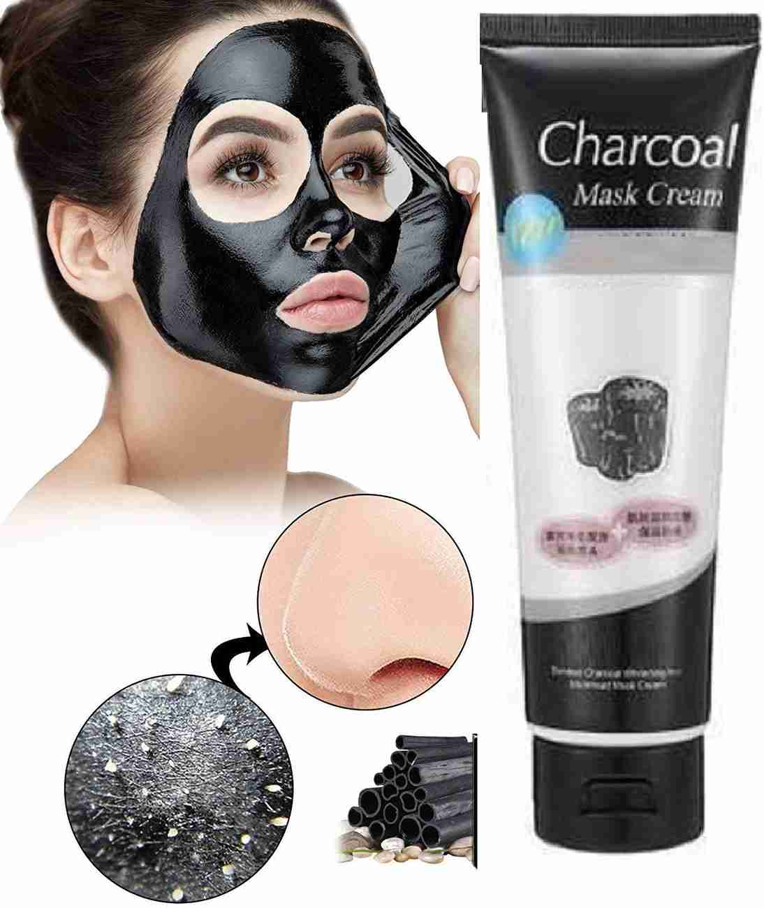 GULGLOW Best Charcoal Peel Off Face Mask for Acne and Wrinkles
