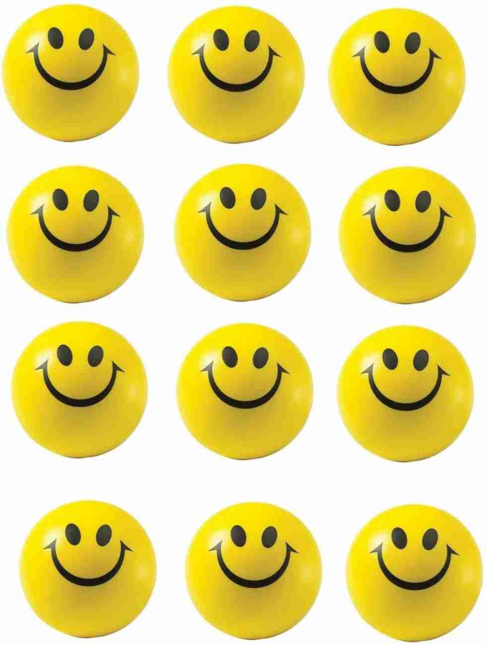 इंशन ( 4 Pcs smiley Ball very soft Foam ) Hand exercise Smile