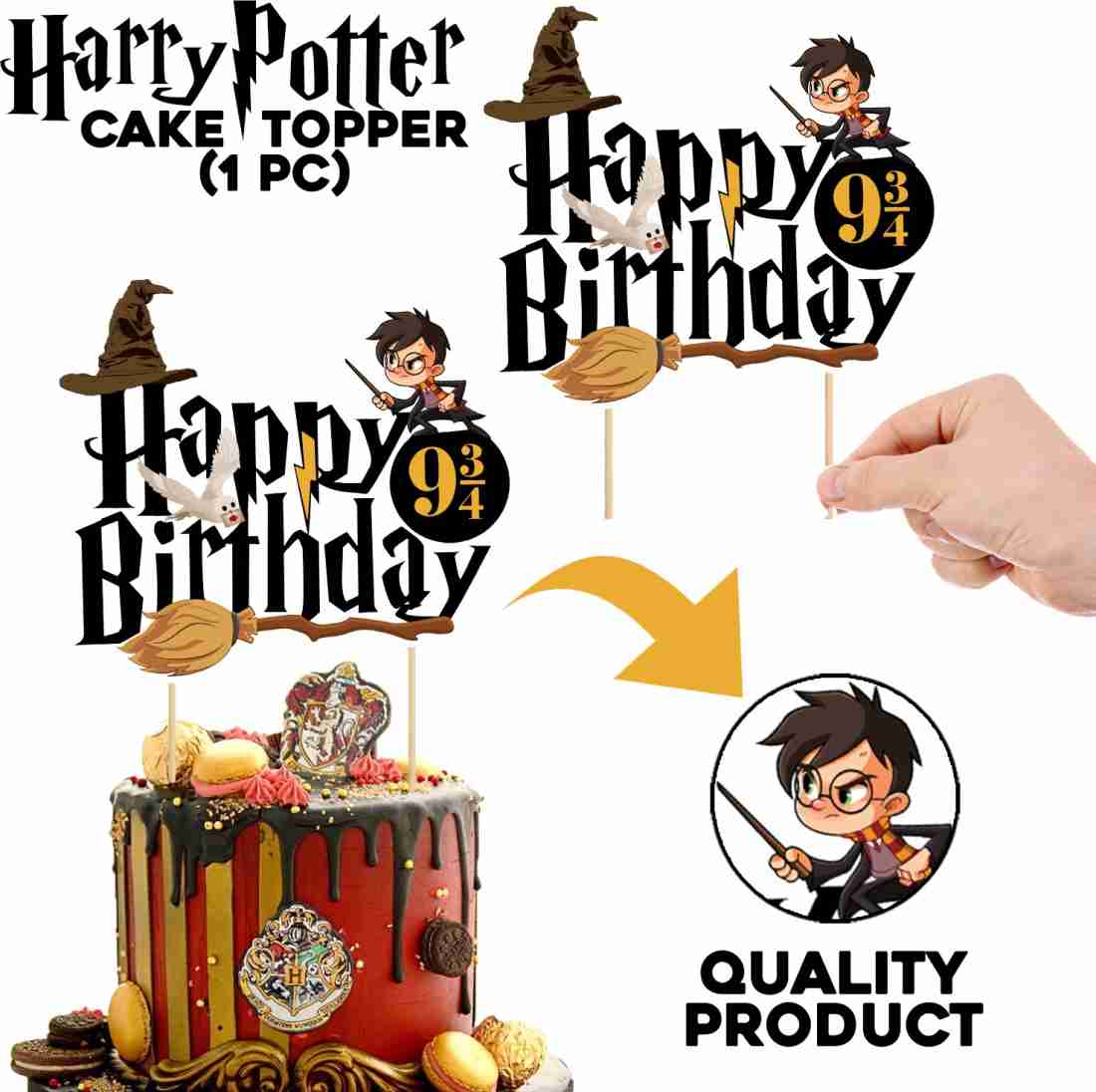 Wizard Themed Cake Topper Bundle 
