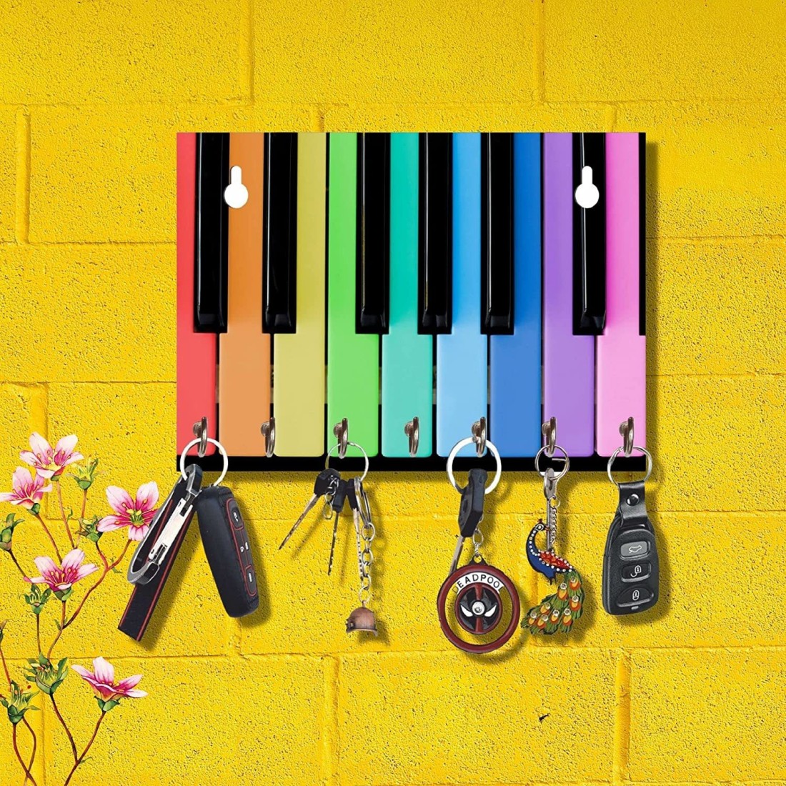 Piano key on sale cover wood