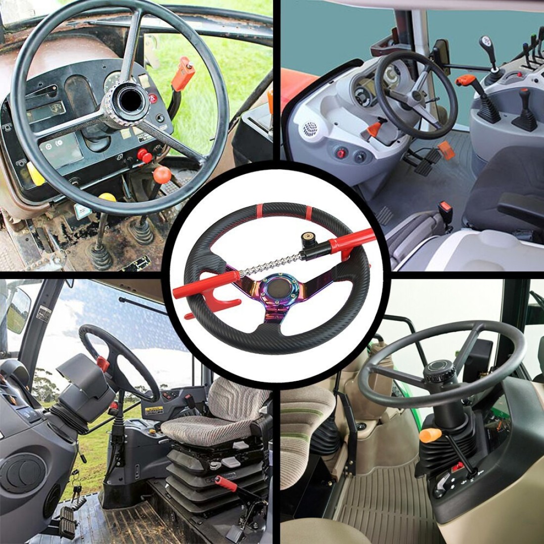 Heavy Duty Steering Wheel Lock Universal Vehicle Car Truck Security  Anti-Theft