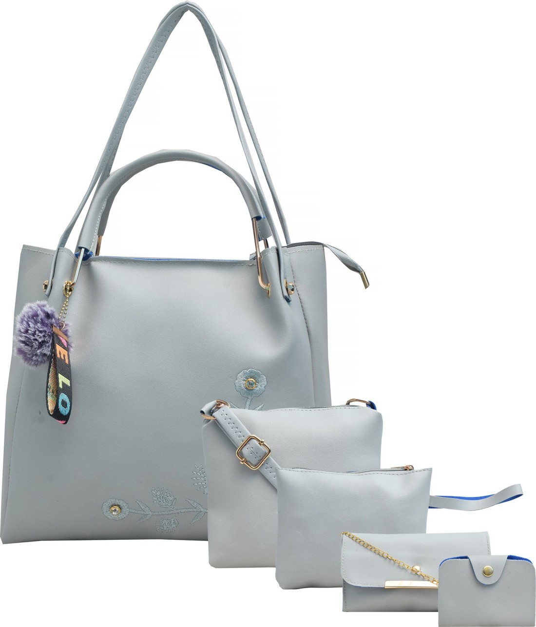 Buy Shezelle Women Blue Messenger Bag Sky Blue Online @ Best Price in India