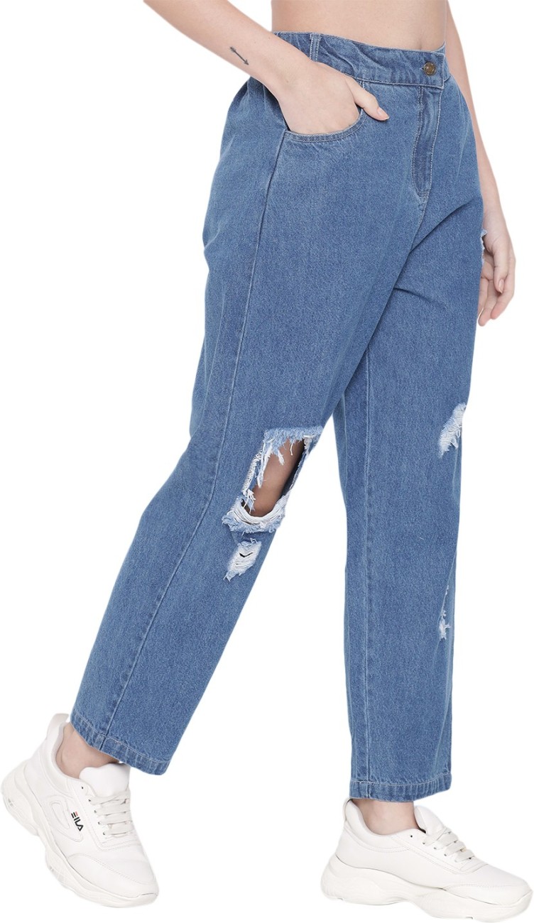 ORCHID BLUES Women Blue Jeans - Buy ORCHID BLUES Women Blue Jeans Online at  Best Prices in India
