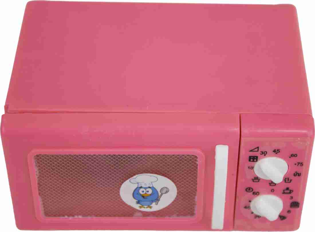 Children Kid Mini Cute Pink Microwave Oven Pretend Role Play Toy