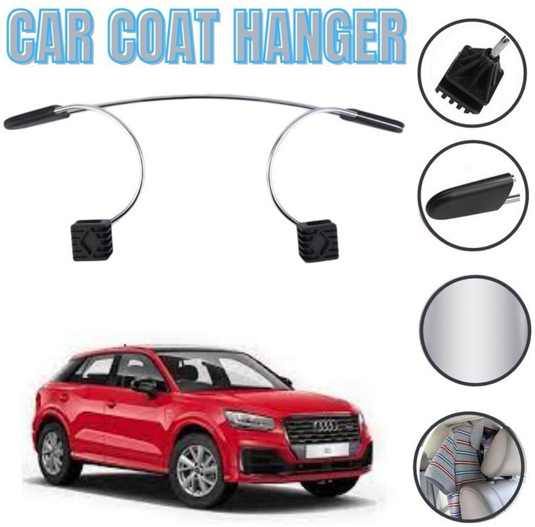 Oshotto Silver Metal Car Coat Hanger For AUDI Q3 Car Coat Hanger