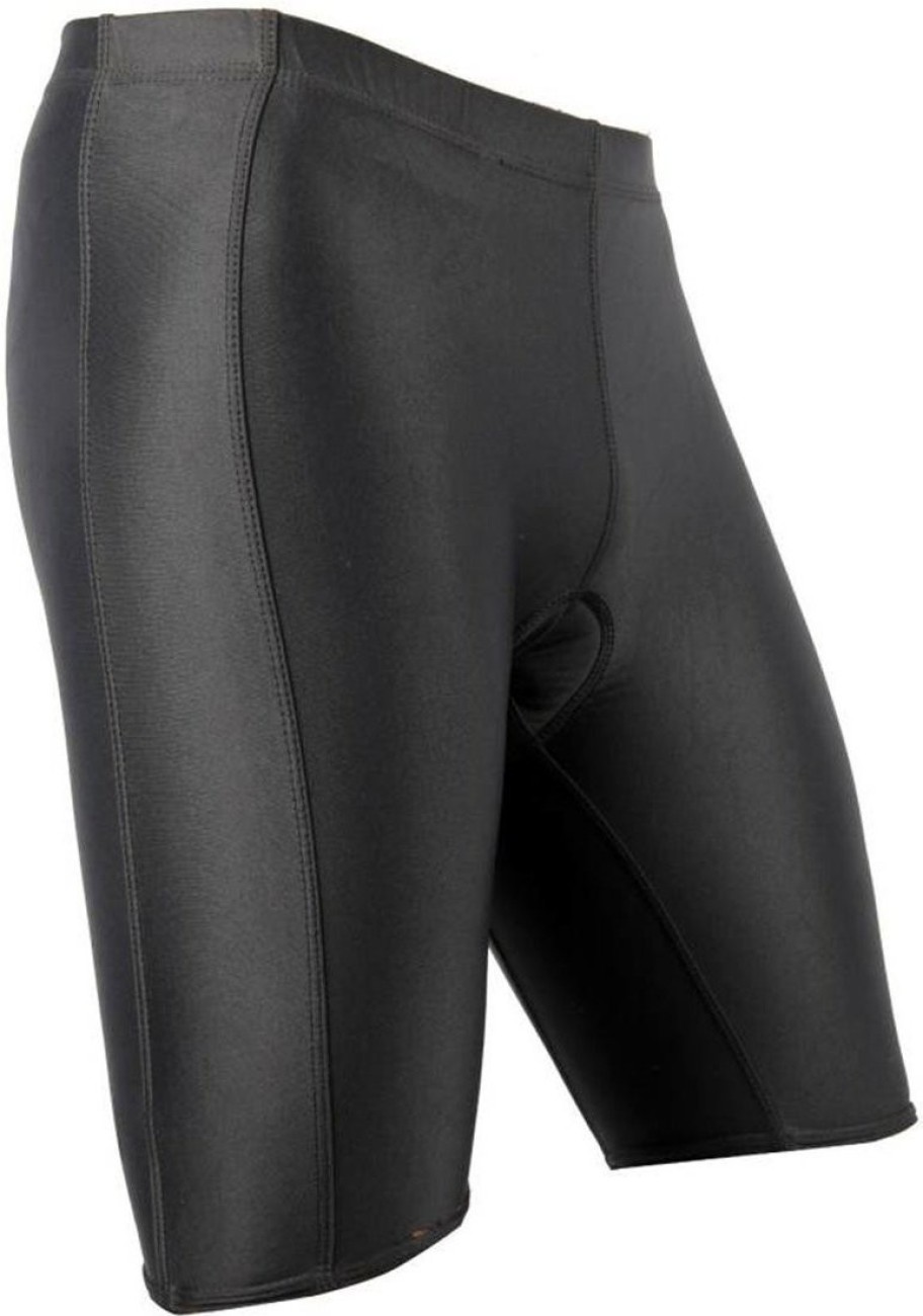 Lycot Solid Men and Women Black Cycling Shorts