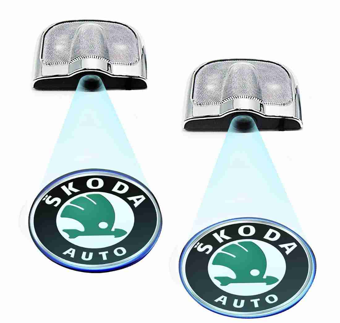 Skoda logo shop door light