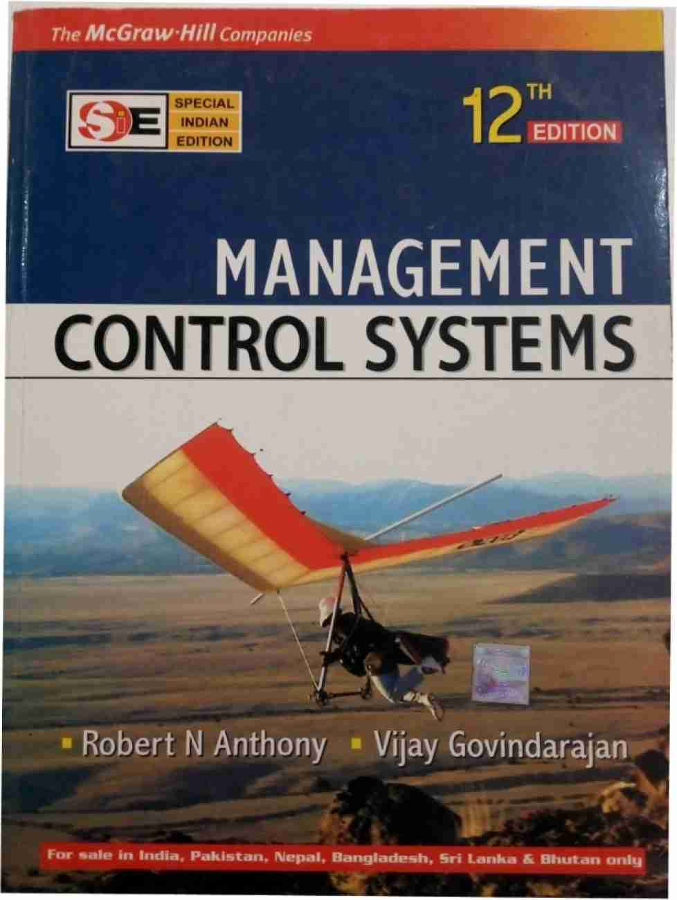 Management Control Systems 12th Edition By Robert N Anthony