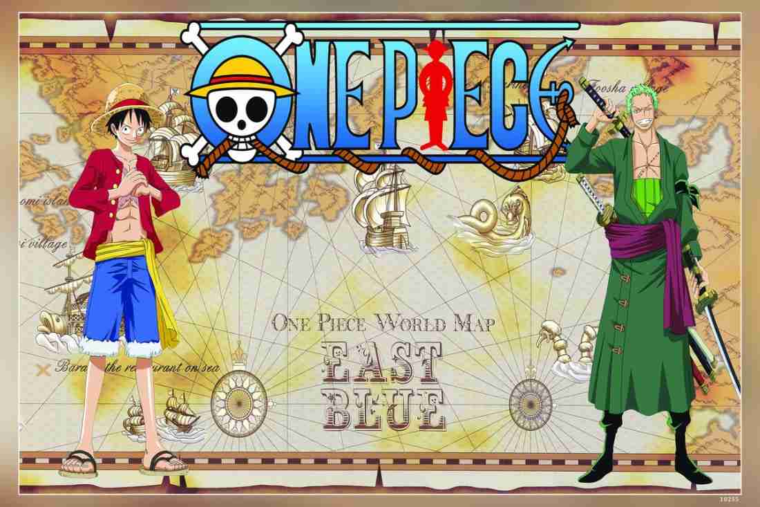 One Piece Anime World Map 