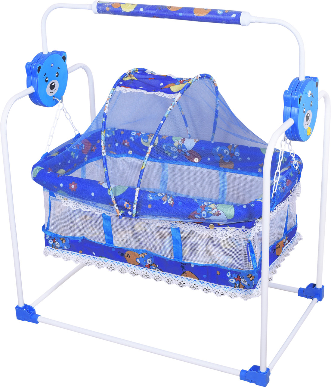 Premium New Born Baby Sleep Swing Cradle Jhula Palna Bed Baby Bedding