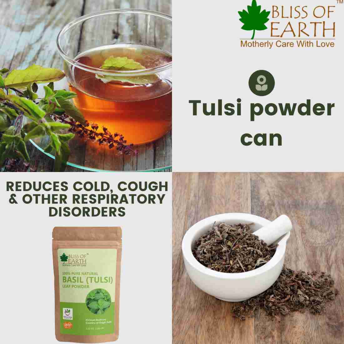 100 Pure Natural Basil Powder Tulsi Leaf Powder