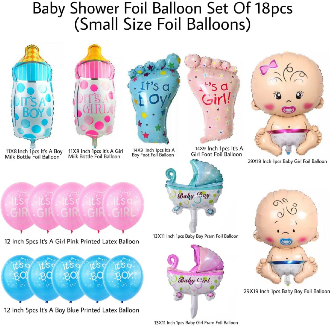 Flipkart Party Decorz Printed Baby Shower Foil Latex