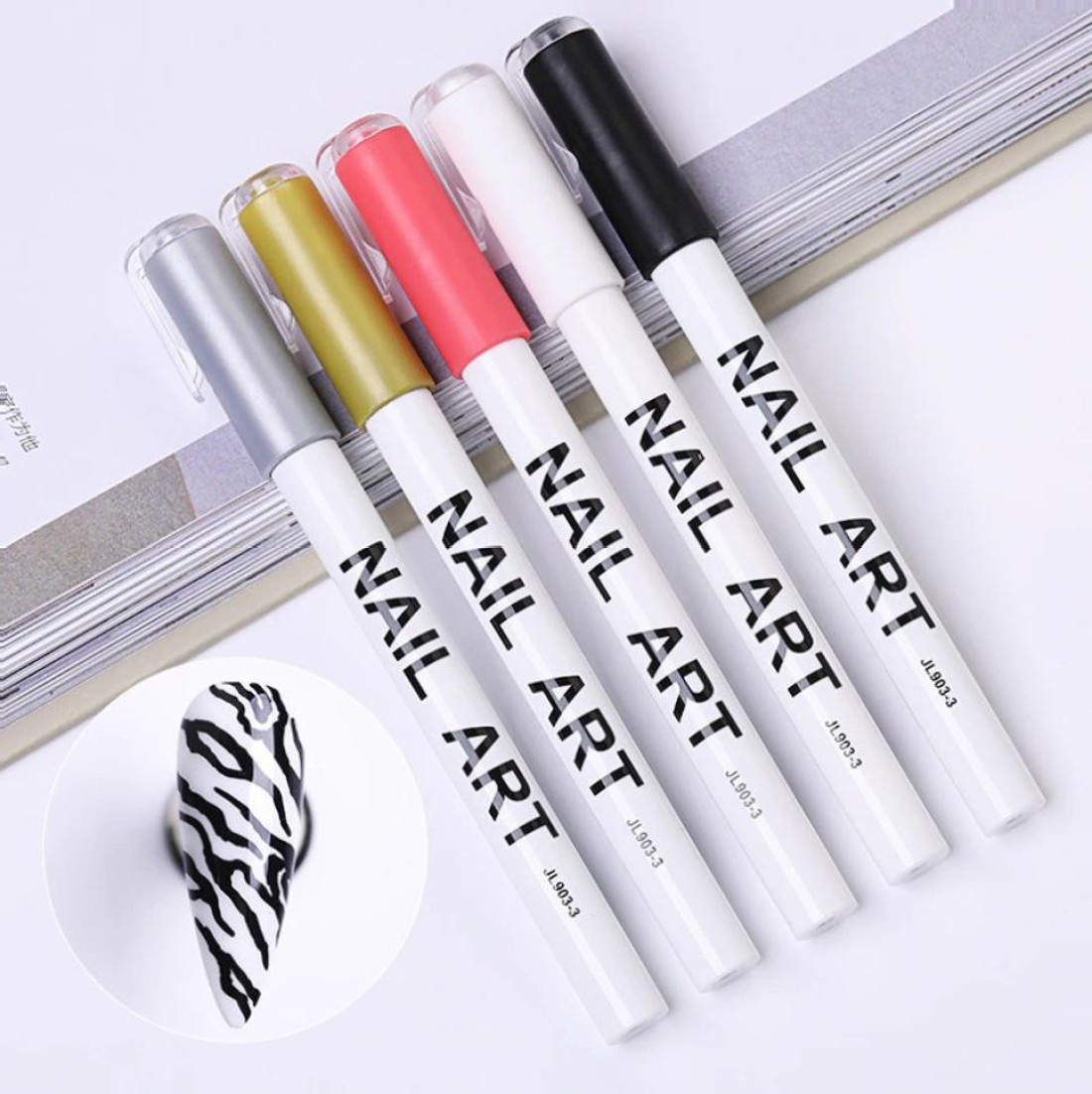 Nail Art Double Ended Art Design Pen, Builder Gel Brush, Striping Nail –  Nail Brush Factroy