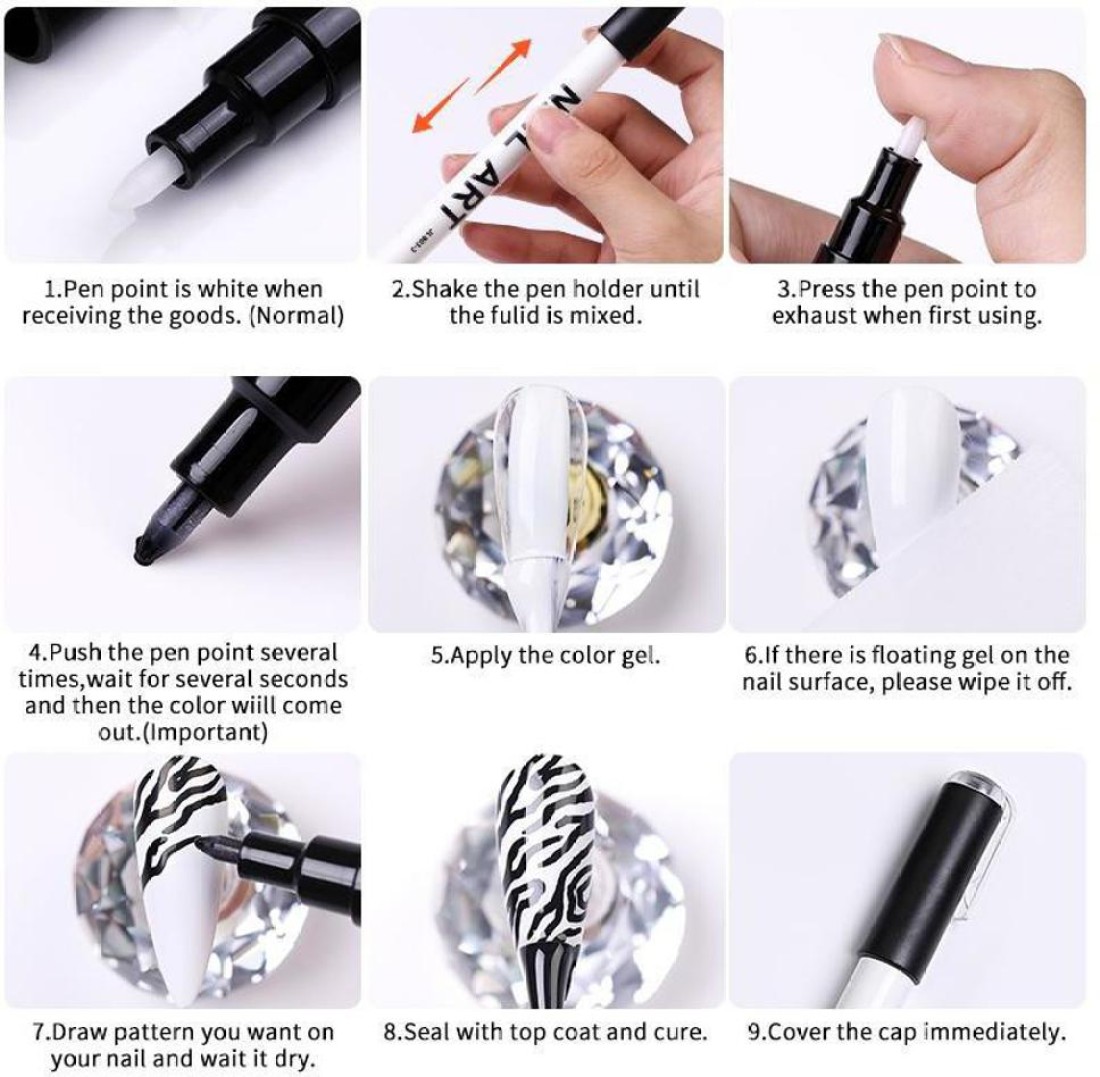 Nail Liner Art Drawing Pen Set Waterproof Acrylic Painting Liner For DIY 3D  Abstract Line Beauty And Manicure 230715 From Zuo06, $13.36 | DHgate.Com