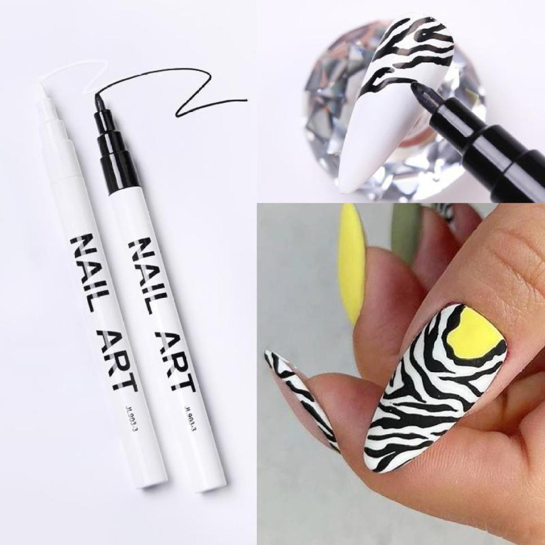 0.7mm Nail Art Graffiti Pen Acrylic Quick Drying Gel Polish Without Lamp  Colorful Painting Marker DIY Flower Lines Manicure Tool - AliExpress