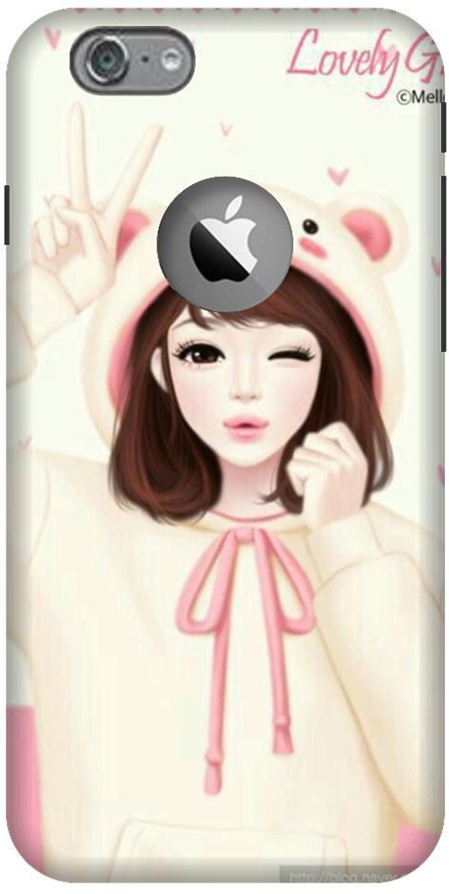 Back Cover Iphone 8 cut Barbie Cartoon Doll