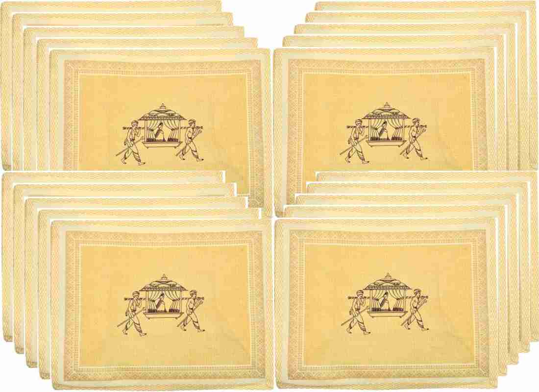 Vanityporium Jute Material Saree Cover with Doli Print Bridal Doli