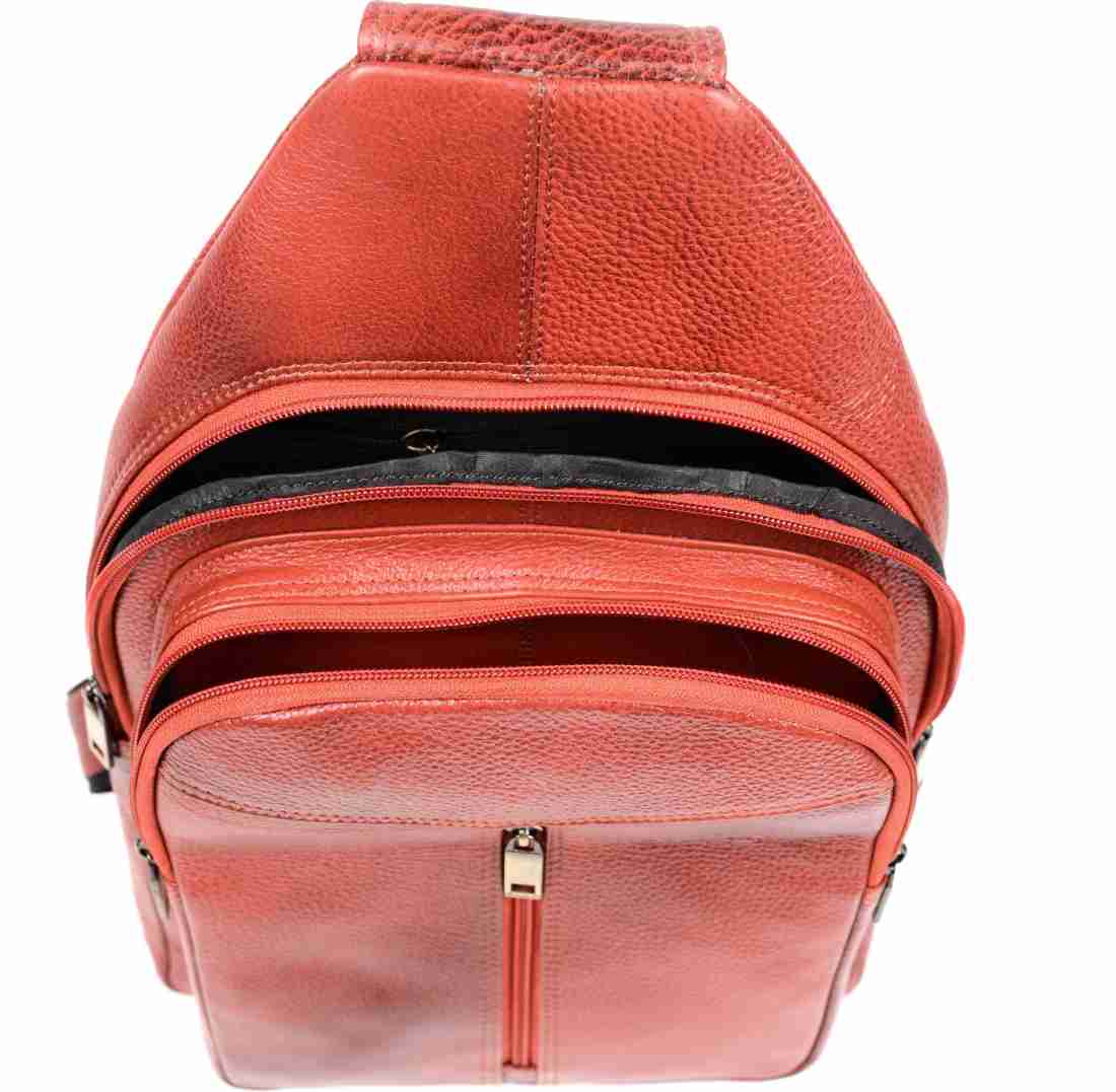 the fleece CROSSBODY BAG SINGLE STRIP BROWN 10 L Backpack TAN - Price in  India